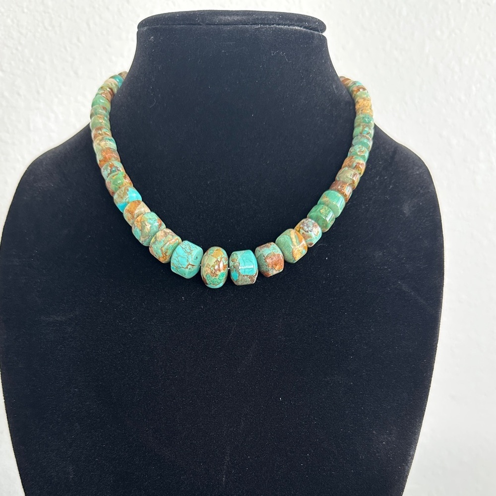 Turquoise DTR mine finds necklace by Jay King RARE Find - Picture 2 of 8